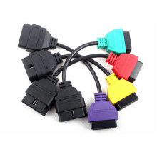 pour FIAT ECU Scan adaptateurs OBD diagnostique câble 4couleurs